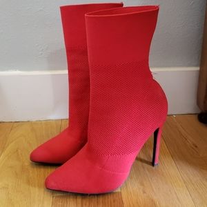 Steve Madden Red Bootie
